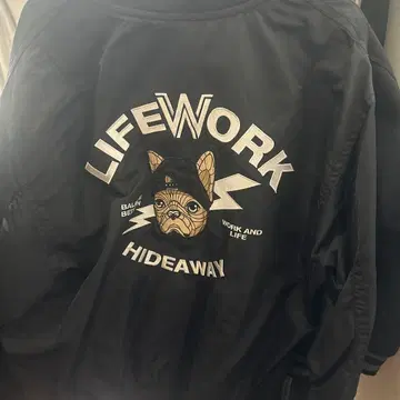 LIFEWORK HIDEAWAY 블랙 MA-1 자켓