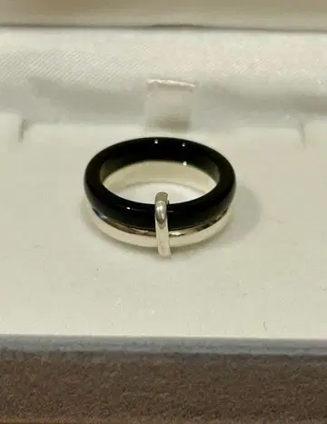 [ 새상품급 ] GEORG JENSEN 조지 젠슨 반지 실버 x 오닉스