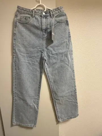 DIAVEL 하이웨스트 스트레이트 데님 SAX