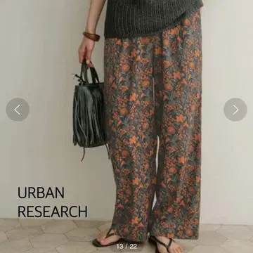 어반 리서치 도어스 플라워 프린트 이지 팬츠