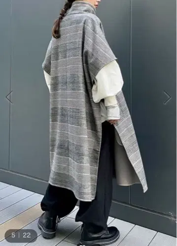 니코앤드 - 모드 노름 코어 빅 하이넥 판초 M