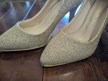 펌프스 하이힐 골드