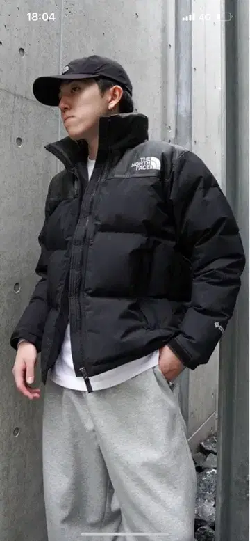 THE NORTH FACE 블랙 다운 자켓