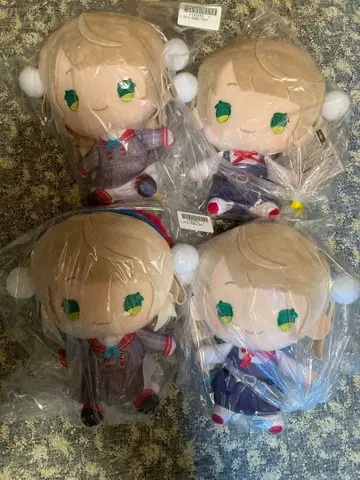 시구레우이 BIG 봉제 인형 전 2종 x 2, 4개 세트