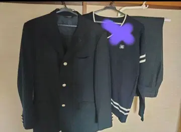 베네통 자켓 수트 상하의 타카마츠 중앙 고등학교 상하의 넥타이 3종 세트
