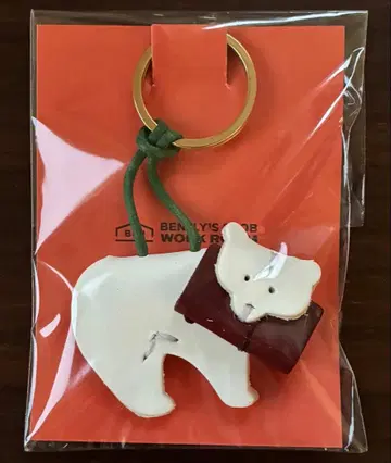 benlly's & job 곰 노트 키링 레드