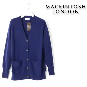 653 새상품 매킨토시 런던 양모 캐시미어 니트 가디건 38