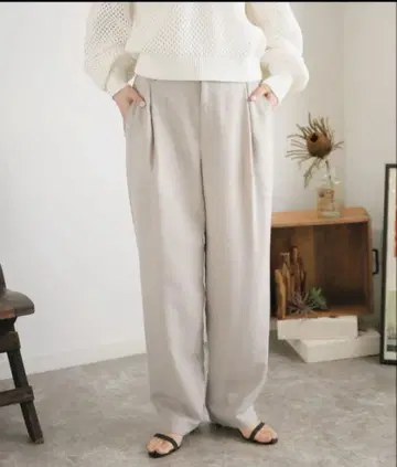 IENA TW 비에라 와이드 테이퍼드 팬츠 38