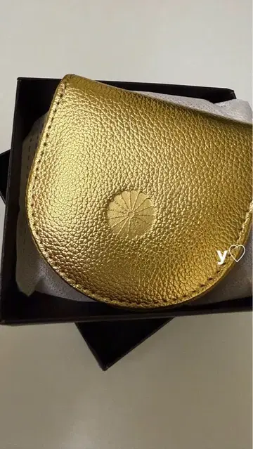 황궁 한정판 골드 가죽 코인 케이스