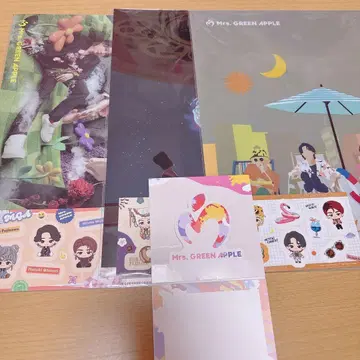 제일복권 미세스 Mrs. GREENAPPLE H상 클리어 파일 입체 메모