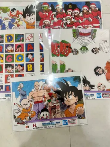 드래곤볼 크리스마스 포스터 7장 세트