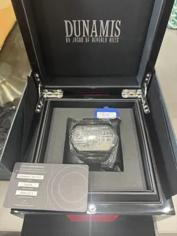 DUNAMIS HE-B12 블랙 자동 와인딩 시계 듀나미스 미사용 새상품