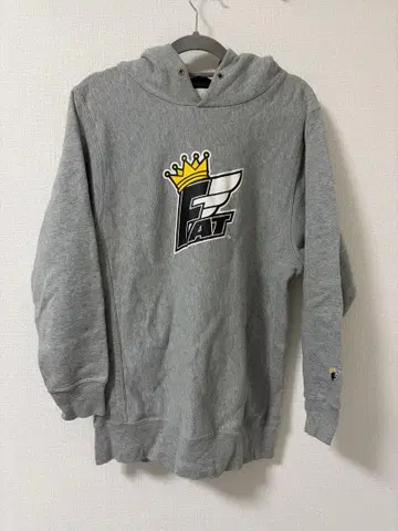FAT 로고 후드티 그레이 새상품급!