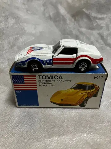 토미카 시보레 콜벳 스팅레이 1/64 파랑 상자 F-21