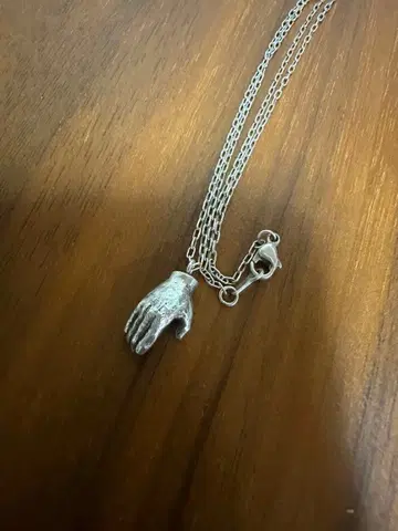 실버 925 손 목걸이