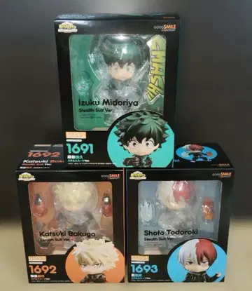 [ 미개봉 새상품 ] 나의 히어로 아카데미아 넨도로이드 3개 세트