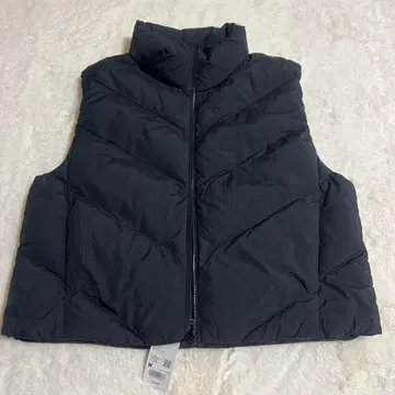 퍼프 테크 크롭 베스트 새상품