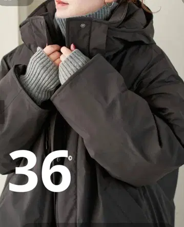 스픽 앤 스팬 2WAY 발수 다운 하프 코트 블랙 사이즈 36