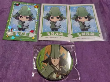 전국BASARA 프린세스 카페 컬렉션 카드 캔뱃지 모리 모토나리