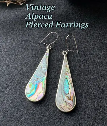 빈티지 알파카 멕시코 아발론 귀걸이