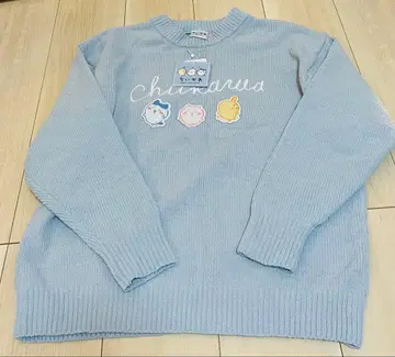 치이카와 (먼작귀) 스웨터 스카이블루 니트 풀오버 M 사이즈 시마무라