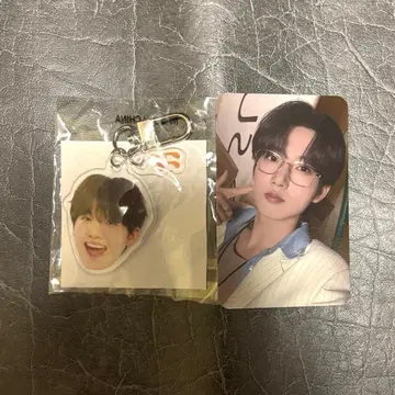 Treasure 준규 얼굴 아크릴 키링 회장 한정판 트레이딩 카드