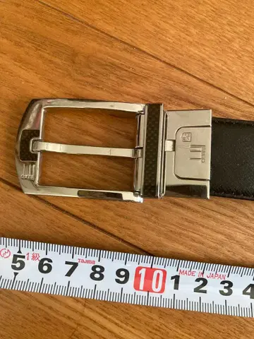 dunhill 블랙 가죽 벨트