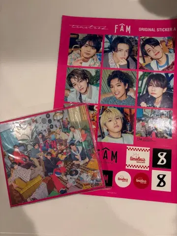 timelesz FAM (초회 한정판 A CD+DVD)