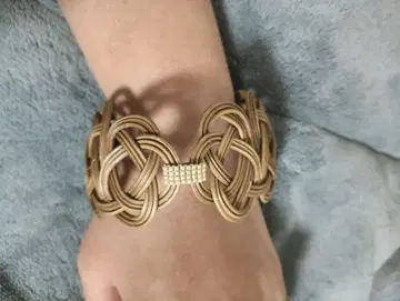 라탄 내추럴 브라운 팔찌 2세트