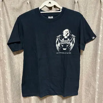 y121604 BOUNTY HUNTER 티셔츠 블랙 스컬 반팔 S