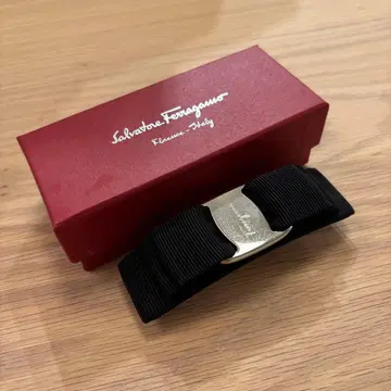 Salvatore Ferragamo 블랙 x 실버 머리핀