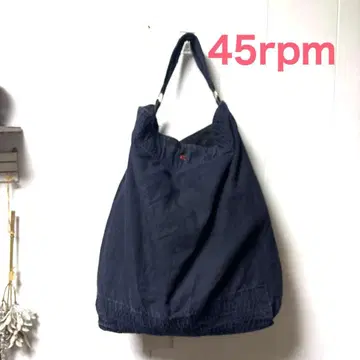 R by45rpm 네이비 나염 토트백