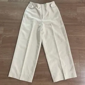 [ IENA ] 와이드 팬츠 베이지 롱 바지 38