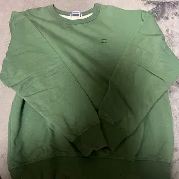 Champion 다크 그린 맨투맨