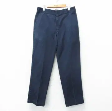 W34 구제 의류 디키즈 워크 팬츠 남성용 874 네이비