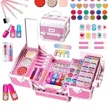 메이크업 세트 핑크 수납 박스 포함