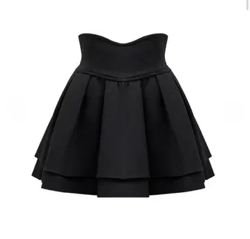 미셸 마카롱 슬림 레그 스커트 M 사이즈 블랙 미니 스커트 지뢰계 양산계