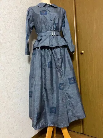 기모노 리메이크 셋업 오시마 명주 모델 158cm 45kg M 사이즈