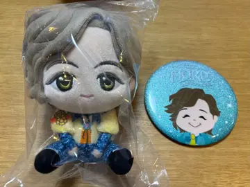 미세스 로손 1탄 복권 봉제 인형 마스코트 A상 캔 배지 세트