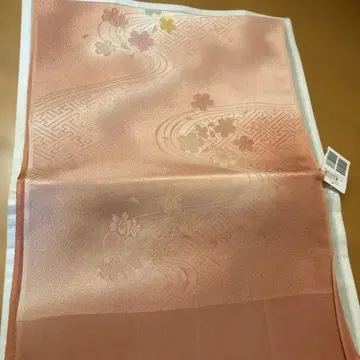 새상품 핑크 계열 꽃무늬 오비 장식 천 실크제