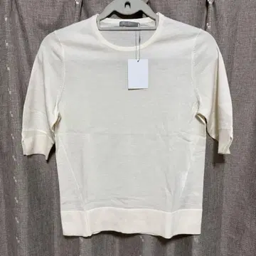 y121605 theory luxe 반팔 니트 무지 울 38