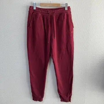 Hurley 레드 스웨트 팬츠 L 빨간색 하의 브랜드 파일 안감