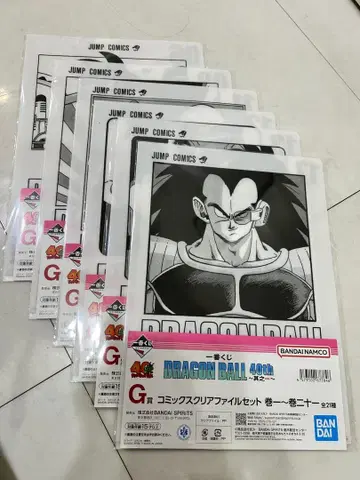 BANDAI DRAGON BALL 40th 클리어 파일 6장 세트