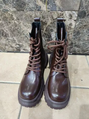 브라운 하이컷 부츠 미착용 새상품 39