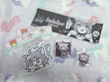 OMOCAT 네코마타 오카유 콜라보 스티커 아크릴 스탠드 키체인