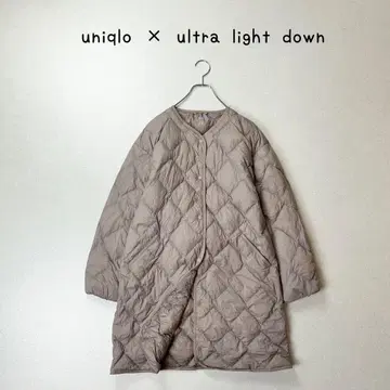 UNIQLO 울트라 라이트 다운 릴랙스 코트 노카라