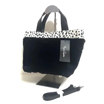 앙코키네 리얼 무스탕 이탈리안 레더 콤비 2way 토트