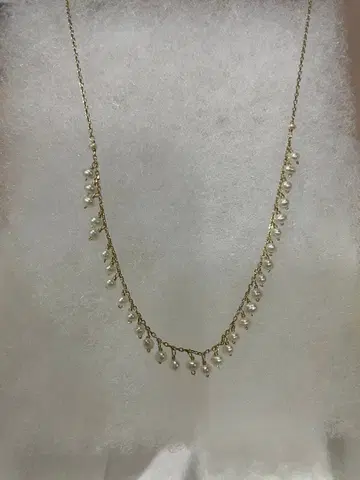 misa 펄 작은 알갱이 10금 디자인 목걸이