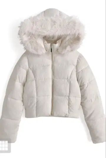 그레일 퍼 포함 다운 자켓 화이트 (ask143)