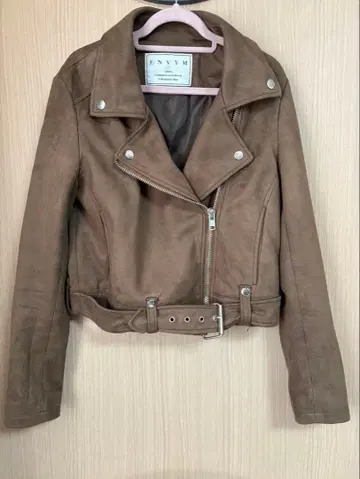 ENVYM 브라운 라이더 자켓